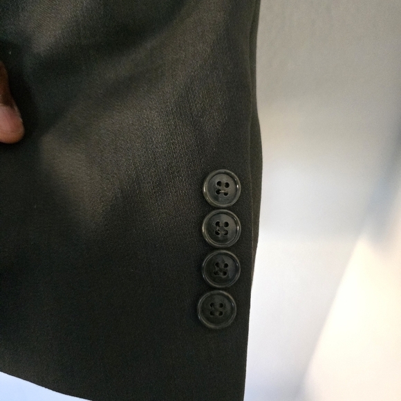 Jones New York Sports Coat 48L Gray Wool 6Button Small Hole In Back Career - Picture 7 of 15